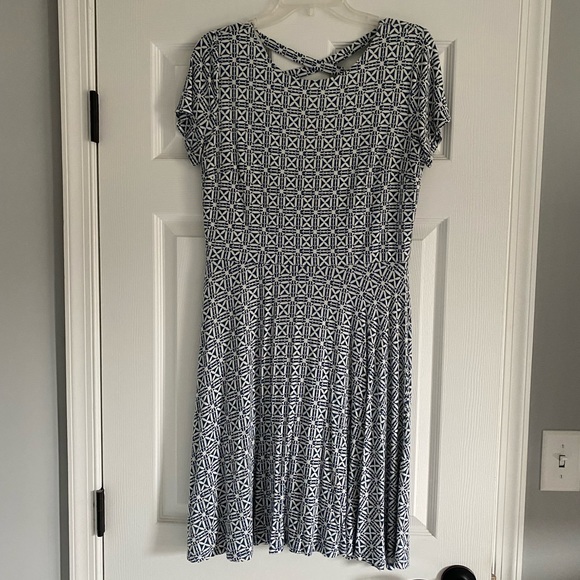 Teal and white Loft dress - Picture 1 of 7